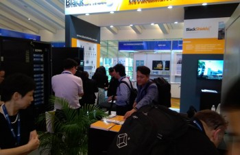6月18日，黑盾股份精彩亮相新加坡CommunicAsia 2019